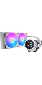 Amazon | Cooler Master ML Core Nex Digital 360 WH ARGB デジタル
